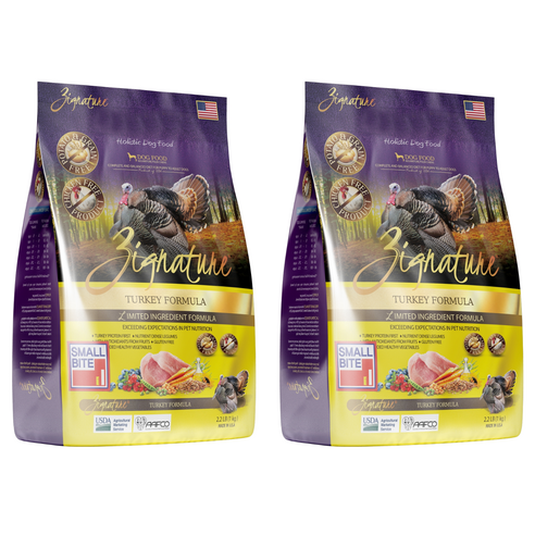 지그니쳐 전연령 강아지 포뮬라 건식사료 스몰바이트, 1kg, 2개