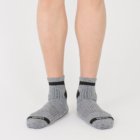 네파 남성용 쿠션 중목 양말 A타입 5족 세트 이미지 4