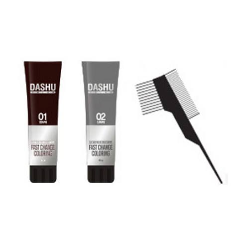 다슈 컬러 패스트 체인지 새치전용 염색제 후기 분석 - 실제 염색 전후 비교