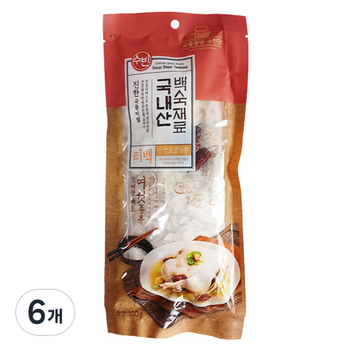 조은약초 수빈 백숙 재료 티백 100g, 6개 맛있게 먹은 솔직 후기 썸네일