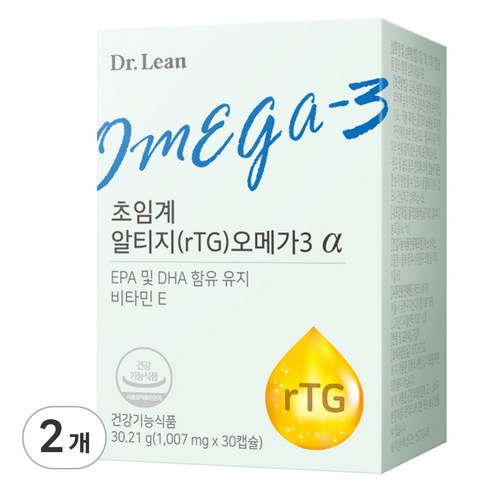 닥터린 정품 초임계 알티지 오메가3 알파 30정, 2개 솔직 후기 | 실사용자 리뷰 분석 썸네일
