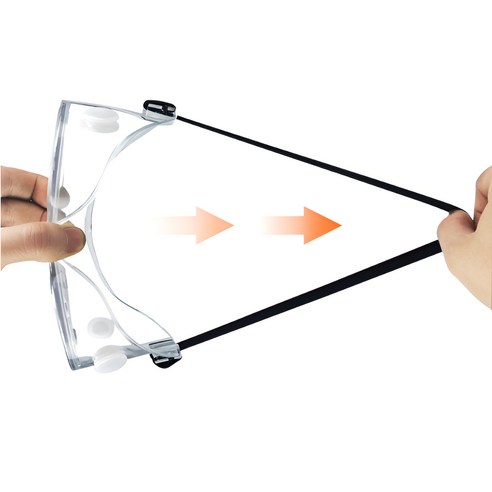 XNR 안티포그 밴드형 안경겸착용 보안경 이미지 4