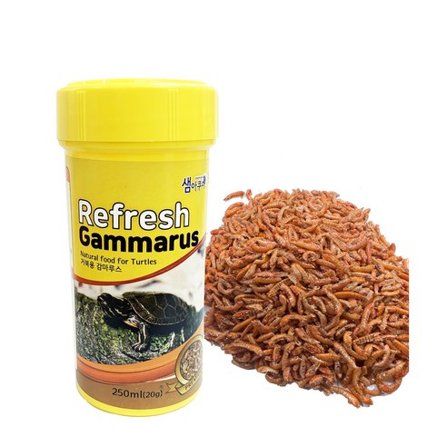 샘아쿠아 리프레쉬 감마루스 거북이 사료 솔직 후기 | 실제 사용자 리뷰 총정리 - 상품 이미지 1