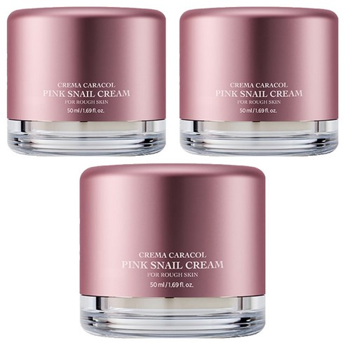 자민경 크레마카라콜 핑크 스네일 크림, 50ml, 3개