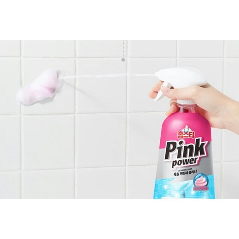 홈스타 핑크파워 욕실 찌든때 클리너 후기 분석 - 대용량 750ml 확인