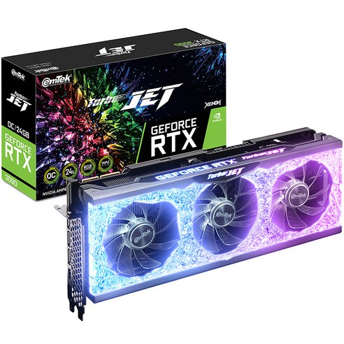 이엠텍 지포스 RTX 3090 TURBO JET OC D6X 24GB 그래픽카드 - 그래픽카드 | 쿠팡