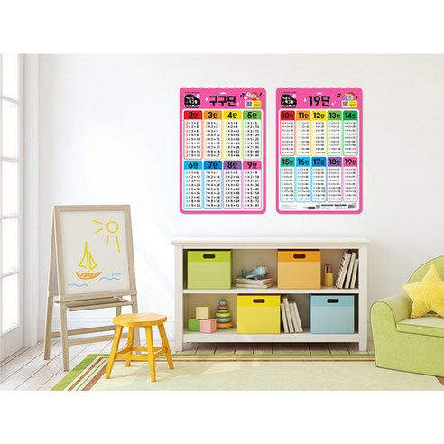 사운드 벽그림 구구단 + 19단 세트 이미지 3