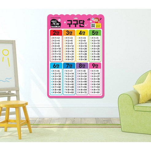 사운드 벽그림 구구단 + 19단 세트 이미지 2