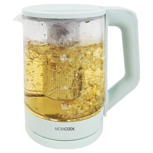 맘쿡 유리 전기 티포트 1.8L