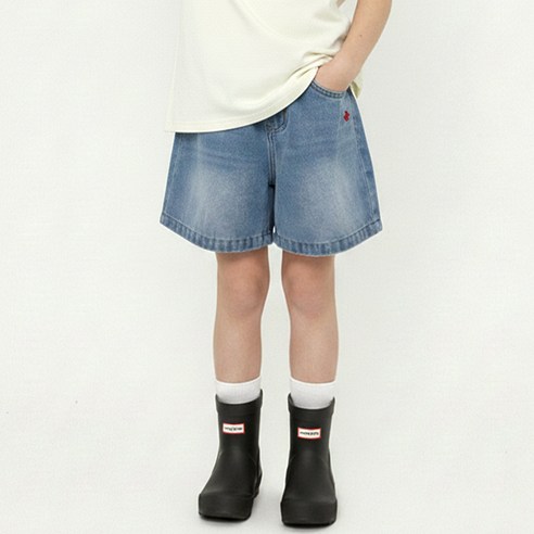 비버리힐스폴로클럽 아동용 피츠 데님 4부팬츠