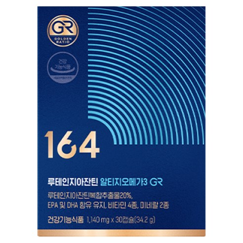 뉴트리원 164 루테인지아잔틴 알티지오메가3 지알, 30정, 1개
