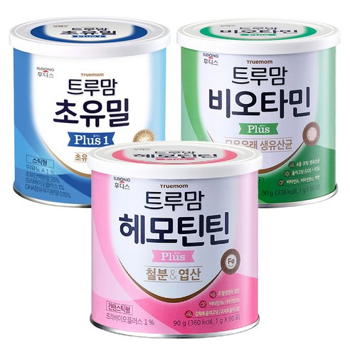 일동후디스 트루맘 초유밀 플러스 1단계 1g 90p + 헤모틴틴 플러스 1g 90p + 비오타민 플러스 모유유래유산균 1g 90p