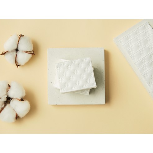 비타할로 무형광 엠보싱 순면 화장솜 대용량 이미지 3