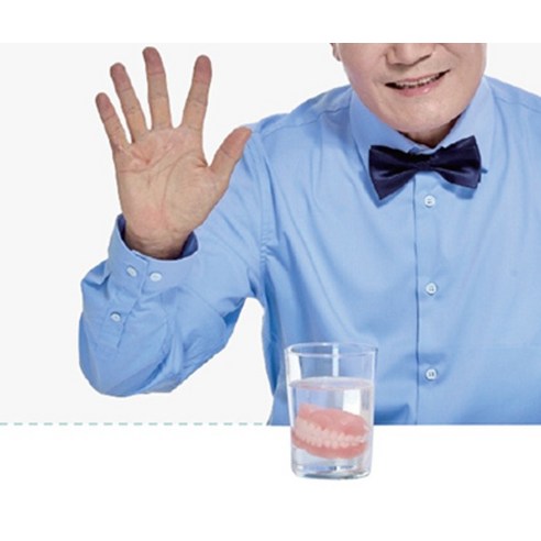 클리덴트 퀵 정 틀니세정제, 108개입, 1개 후기 분석 - 발포 과정 시연 이미지