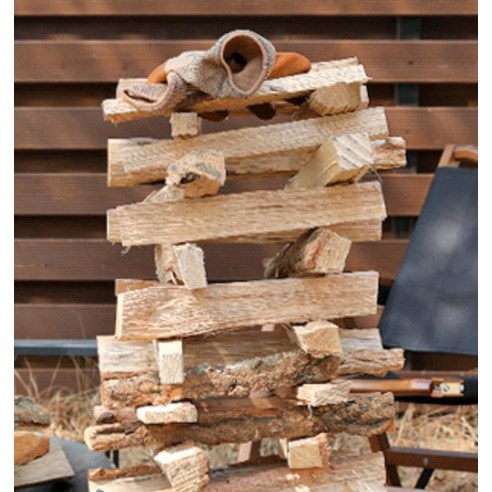 브리즈문 캠핑 3중 방습 프리미엄 참나무 장작 + 우드 착화제 20g 세트 이미지 2