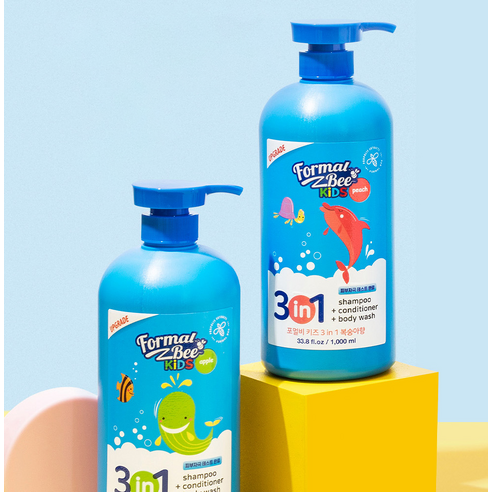 포멀비키즈 3 in 1 올인원클렌저 복숭아향 후기 분석 - 아이와 함께하는 목욕 시간