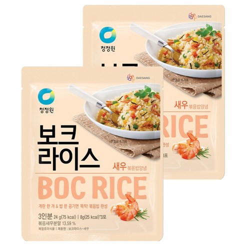 청정원 보크라이스 새우볶음밥 양념, 24g, 2개