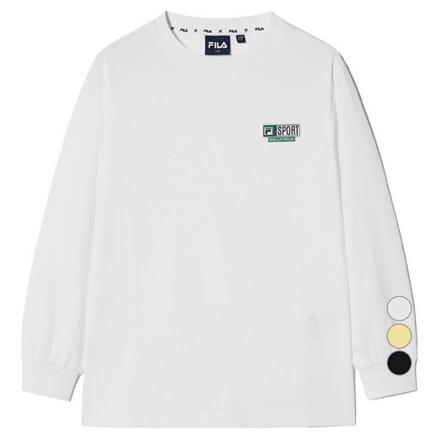 휠라키즈 베이직 라벨 티셔츠 FK2RLH1101X