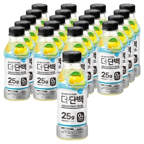 더단백 워터 프로틴 백자몽, 400ml, 20개 400ml, 20개