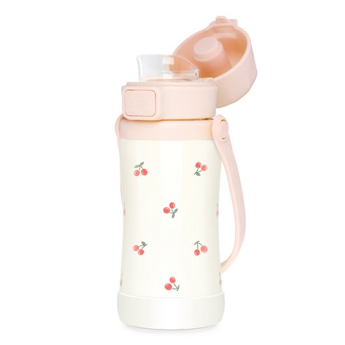 그로미미 유아용 스테인리스 텀블러 체리쉬, 스윗피치, 300ml, 1개