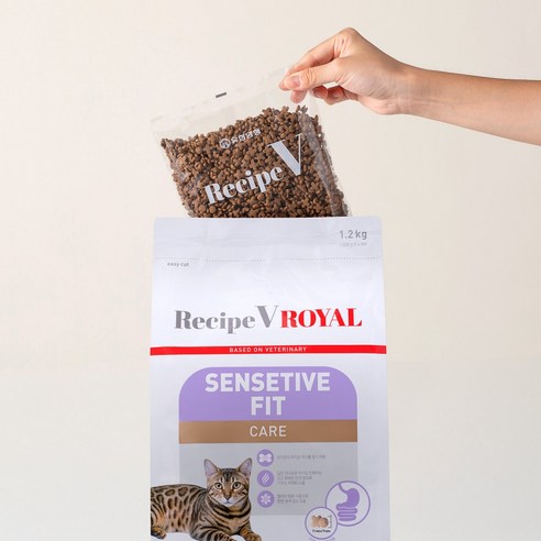 유한양행레시피브이 고양이 로얄 센서 핏 케어 기능성사료 이미지 4