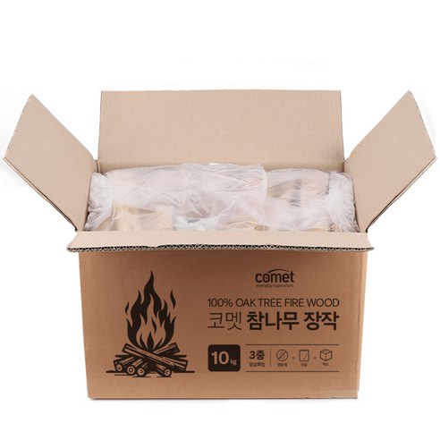코멧 3중 방습 국산 참나무 장작 이미지 2