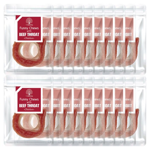 더내추럴 강아지 퍼니츄 소울대 링타입 S, 치킨맛, 13g, 20개