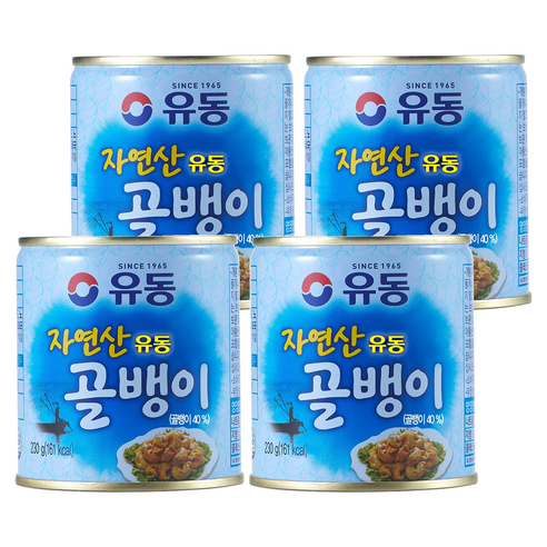 유동 자연산 골뱅이, 230g, 4개
