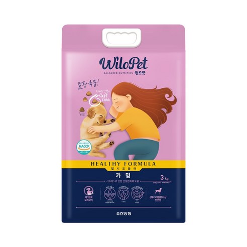 윌로펫 전연령용 강아지 헬시포뮬러 기능성 소프트사료 카밍, 오리, 3kg, 1개