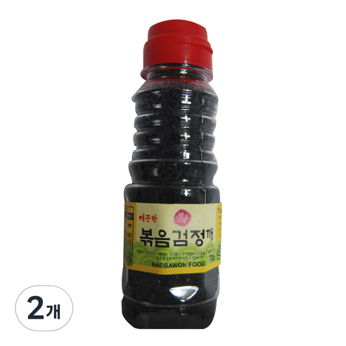 햇살나래 볶음 검정깨, 70g, 2개