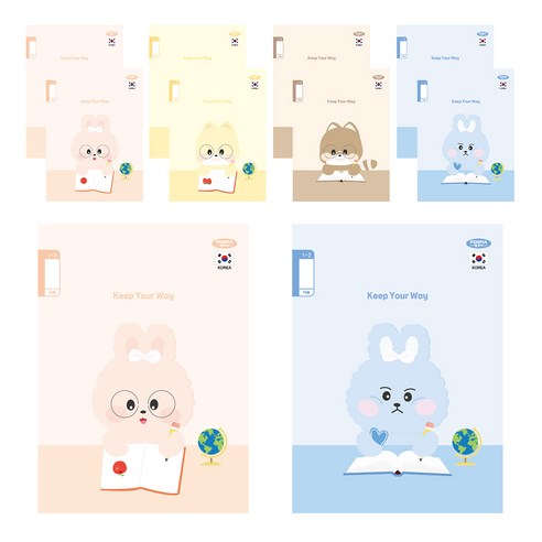 펜피아 800 초등 제본 1-2무제 노트, 랜덤발송, 10개