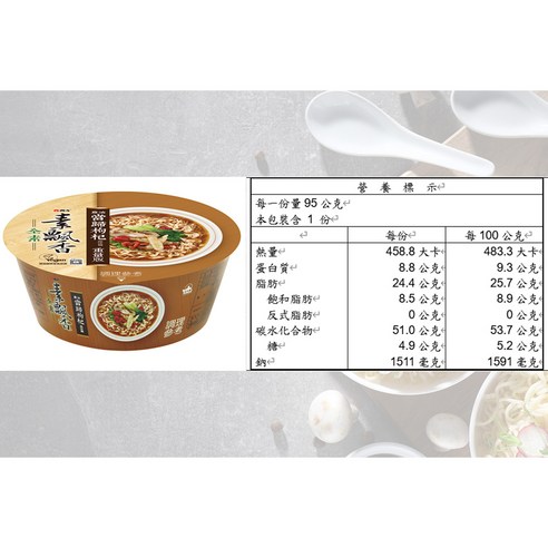 維力素飄香麻油當歸枸杞風味麵重量版95g, 12入- 優惠推薦| Coupang 酷澎
