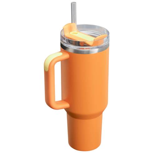 스탠리 퀜처 H2.0 플로우 스테이트 텀블러 후기 분석 - 편리한 손잡이와 빨대 구성