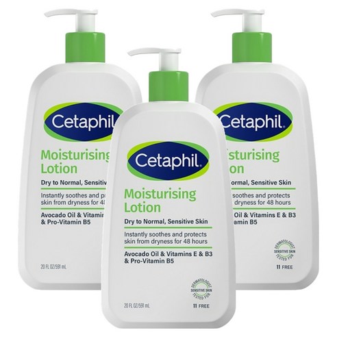 세타필 모이스춰라이징 로션, 591ml, 3개