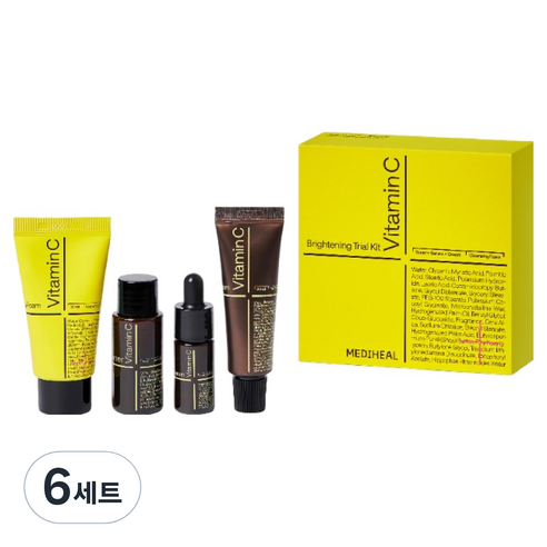 메디힐 비타 브라이트닝 트라이얼 키트 클렌징 폼 30ml + 토너 30ml + 세럼 10ml + 크림 20ml 세트, 6세트