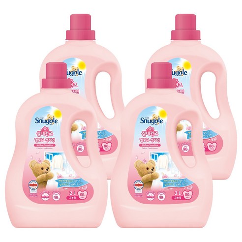 스너글 실내건조 섬유유연제 멜로우 선샤인 본품 2L × 1개