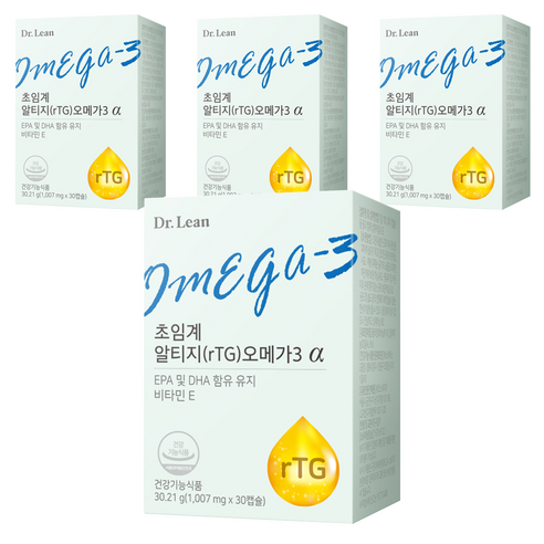 닥터린 정품 초임계 알티지 오메가3 알파 30정, 4개 솔직 후기 | 실사용자 리뷰 분석 썸네일