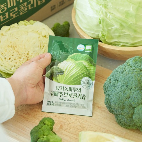 유기농마루 양배추 브로콜리즙 100p 90ml, 100개 이미지 4