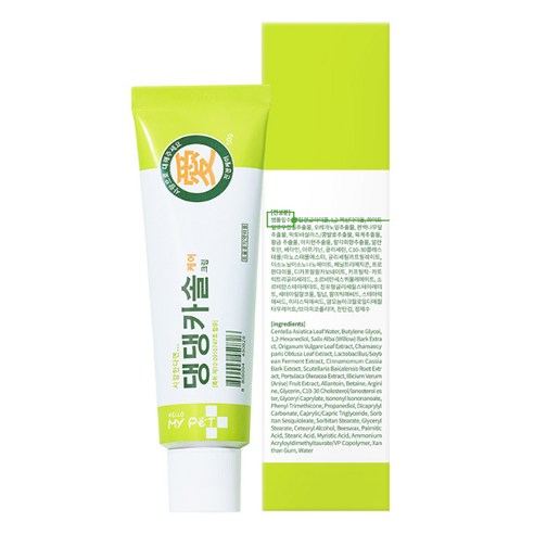 헬로마이펫 댕댕카솔 반려견 케어 진정 피부연고 후기 분석 - 제품 제형 확인