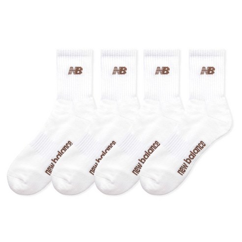 뉴발란스 베이직 로고 쿠션 중목 양말 4켤레