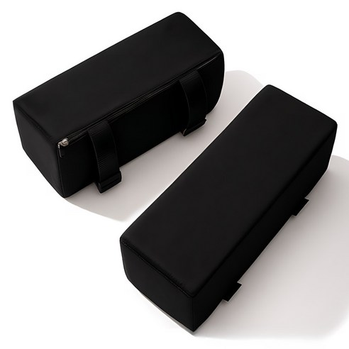 다온셀렉트 메모리폼 높은 팔걸이 쿠션 10cm, 블랙, 2개
