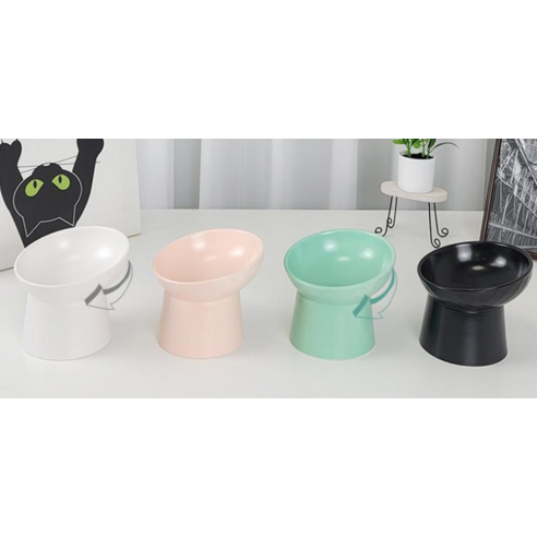 모나지오 경사형 원형도자기 반려동물 식기 이미지 4