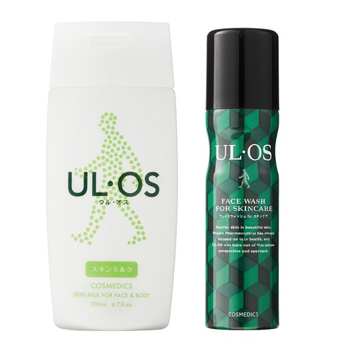 우르오스 중건성 페이셜케어 스킨밀크 200ml + 페이스워시 100g 세트, 1세트