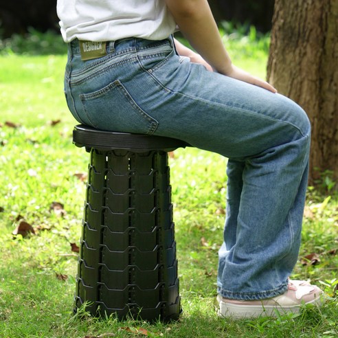 코멧 아웃도어 휴대용 높이조절 캠핑 스툴 이미지 4