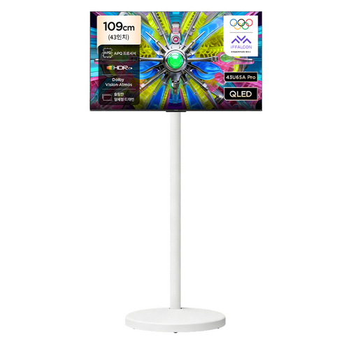 TCL 아이팔콘 4K UHD QLED Google TV + TCL 이동식 TV 스탠드 세트, 43U65A Pro, 고객직접설치, 109cm(43인치)