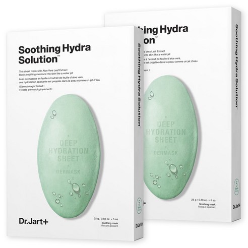 닥터자르트 워터젯 수딩 하이드라 솔루션 더 마스크 시트, 5개입, 2개