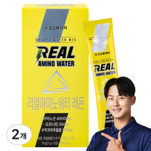 코오롱제약 NEW 리얼 아미노 워터 레몬 10p 70g, 2개 맛있게 먹은 솔직 후기 - 상품 이미지 1