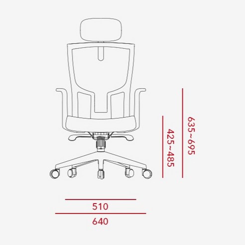 일룸 알렉스 의자 후기 분석 - 후면 프레임의 견고함