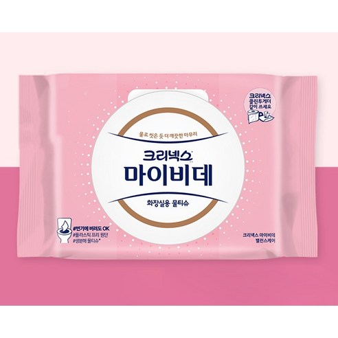 마이비데 벨런스케어 화장실용 물티슈 캡형 이미지 2