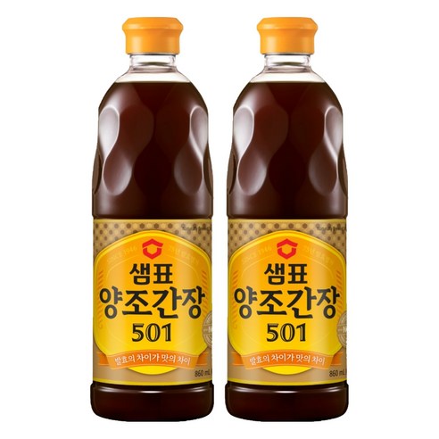 샘표 양조간장 501 860ml × 4개
